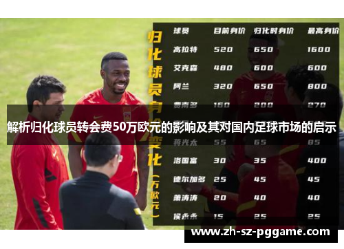 解析归化球员转会费50万欧元的影响及其对国内足球市场的启示 解析归化球员转会费50万欧元的影响及其对国内足球市场的启示